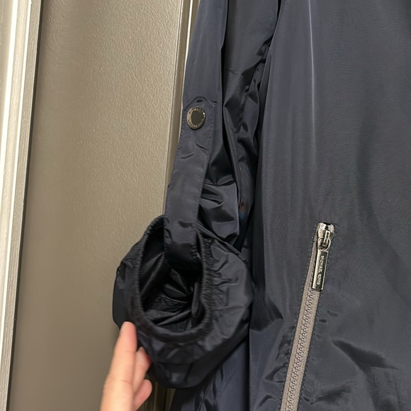 Micheal Kors navy blue long rain coat S - Picture 6 of 9
